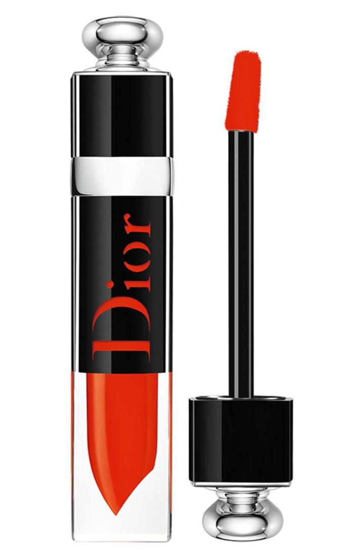 Dior Addict Lip Plumping Lacquer Ink - 648 Dior Pulse / Orangey Red