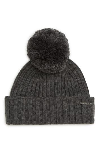 Women's Michael Michael Kors Pom Beanie - Grey