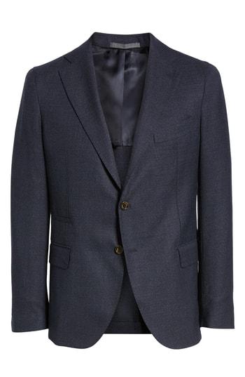 Men's Eleventy Trim Fit Wool Blazer Us / 50 Eu R - Blue