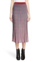 Women's Kenzo Stripe Flare Midi Skirt - Pink