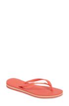 Women's Havianas Slim Brazil Flip Flop /38 Br - Coral