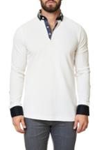 Men's Maceoo Long Sleeve Polo (m) - Beige