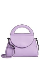T-shirt & Jeans Trapezoid Faux Leather Satchel - Purple