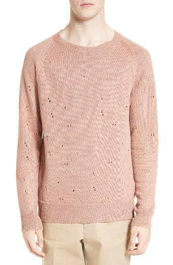 Men's Our Legacy Distressed Linen Pullover