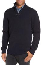 Men's Rodd & Gunn Birkenhead Mock Neck Sweater, Size - Blue