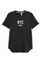 Men's Adidas Elevate Nyc Crweneck T-shirt - Black