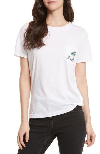 Women's Rebecca Minkoff Melia Shady Pocket Tee, Size - White