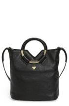 Sam Edelman Small Elina Leather Crossbody Bag - Black