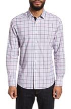 Men's Vince Camuto Slim Fit Boucle Plaid Sport Shirt - Pink