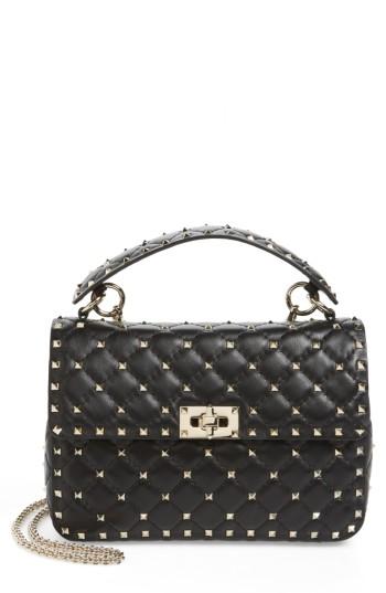 Valentino Garavani Medium Rockstud Spike Crossbody Bag - Black