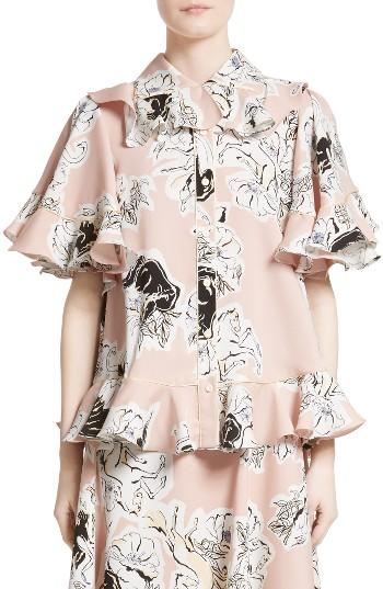 Women's Roksanda Rosler Silk Georgette Top