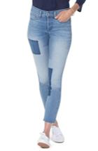 Women's Nydj Alina Shadow Detail Ankle Jeans - Blue