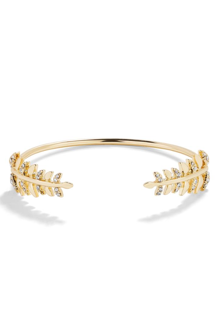 Women's Baublebar Double Leaf Cuff Bracelet