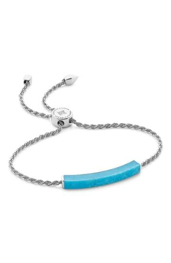 Women's Monica Vinader Engravable Linear Semiprecious Stone Friendship Bracelet