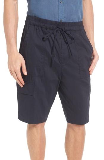 Men's Vince Drawstring Utility Shorts, Size - Blue
