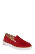Women's Johnston & Murphy Penelope Perforated Slip-on Sneaker .5 M - Red
