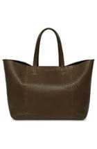 Victoria Beckham Genuine Python New Simple Shopper Tote - Green