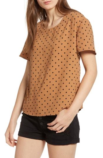 Women's Bp. Print Blouse - Black