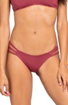 Women's L Space Rose Bikini Bottoms - Burgundy