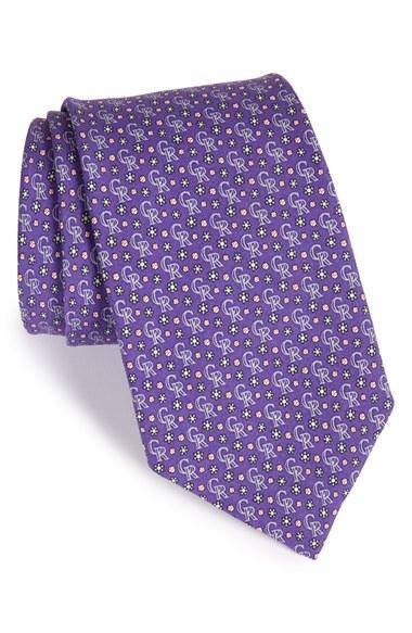 Men's Vineyard Vines 'colorado Rockies' Woven Silk Tie