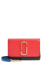 Women's Marc Jacobs Snapshot Leather Wallet On A Chain - Red
