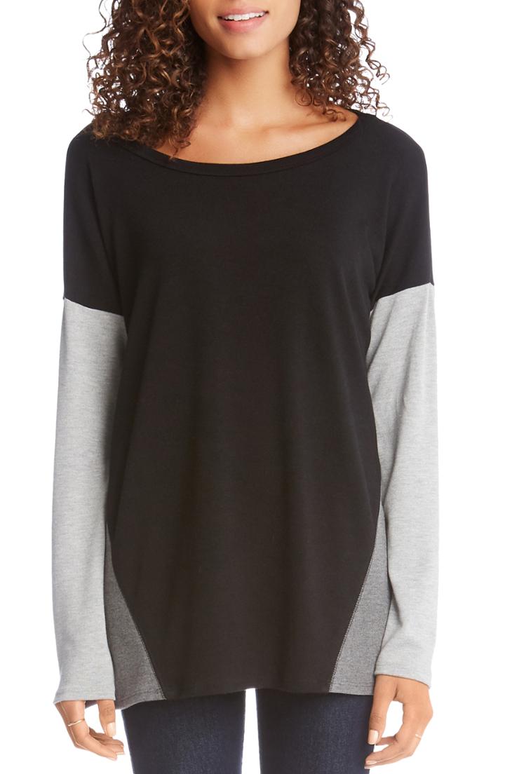 Women's Karen Kane Colorblock Sweater - Grey