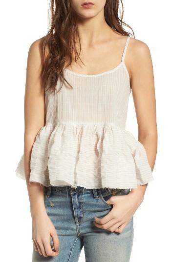 Women's Treasure & Bond Raw Hem Peplum Camisole