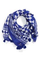 Women's Kate Spade New York Lantern Square Scarf, Size - Blue
