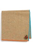 Men's Armstrong & Wilson Dot Cotton Pocket Square, Size - Orange