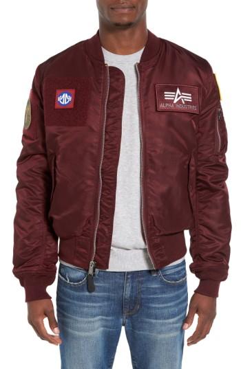 Men's Alpha Industries Reversible Slim Flex Ma-1 Bomber Jacket