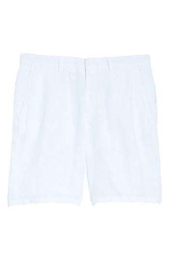 Men's Vilebrequin Embroidered Linen Blend Shorts