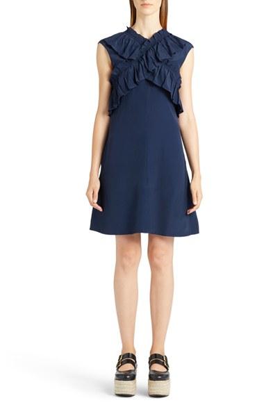 Women's Marni Criss Cross Ruffle Dress