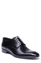 Men's Jared Lang Franco Weave Textured Derby Eu - Black