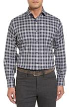 Men's Thomas Dean Classic Fit Check Sport Shirt - Blue