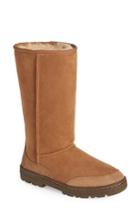Women's Ugg Ultra Revival Genuine Shearling Boot, Size 6 M - Brown