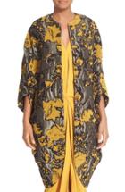 Women's Zero + Maria Cornejo Koya Abstract Floral Jacquard Coat