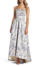 Women's Vera Wang Metallic High/low Ballgown
