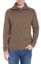 Men's Tommy Bahama Irazu Half Zip Sweater - Brown