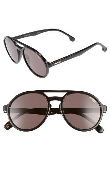 Women's Carrera Pace 53mm Polarized Pilot Sunglasses - Black