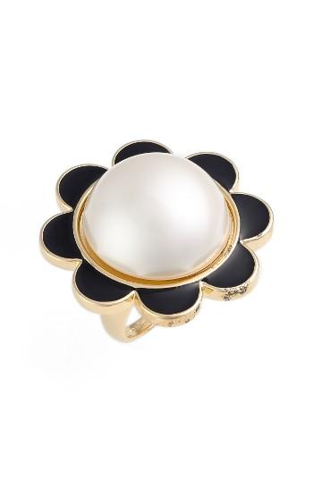 Women's Kate Spade New York Taking Shape Faux Pearl Ring