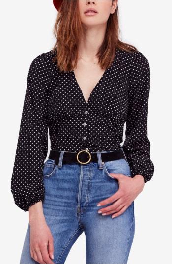Women's Free People Love Street Top - Black