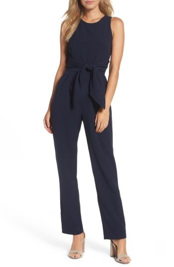 Women's Eliza J Crepe Jumpsuit - Blue