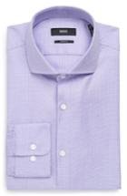 Men's Boss Sharp Fit Dress Shirt - R - Purple