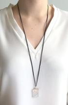 Women's Monica Rich Kosann Owl Vesta Locket Necklace