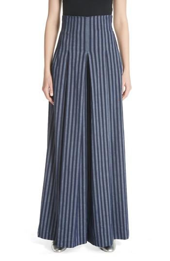 Women's Tracy Reese Stripe Wide Leg Pants - Blue