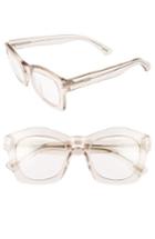 Women's Tom Ford 'greta' 50mm Sunglasses - Transparent Pink/ Neutral