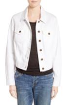 Women's Burberry Timberdale Denim Jacket - White