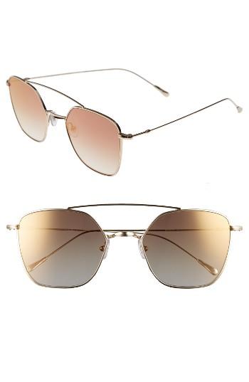 Women's Spektre Dolce Vita 54mm Aviator Sunglasses - Gold/ Gradient Gold