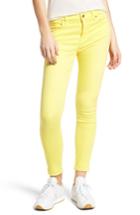 Women's 7 For All Mankind Released Hem Ankle Skinny Jeans - Yellow