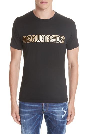 Men's Dsquared2 Studio 54 Graphic T-shirt, Size - Black